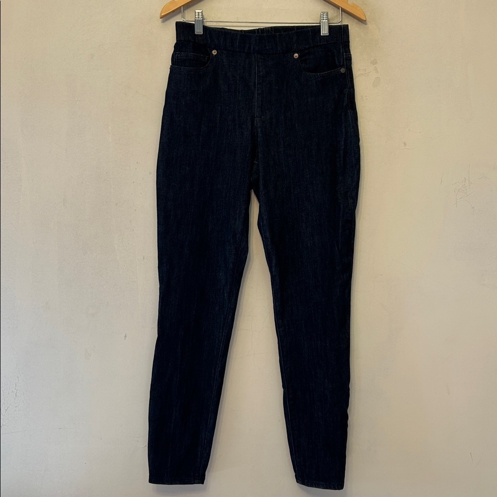 Lands End pull on elastic waistband jeans Size 8 EUC